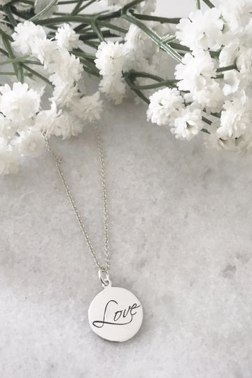 Wisteria London Sterling Silver Love Necklace Wisteria London